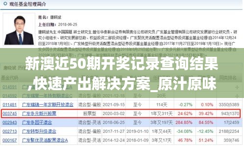 新澳近50期开奖记录查询结果,快速产出解决方案_原汁原味版TDH13.85