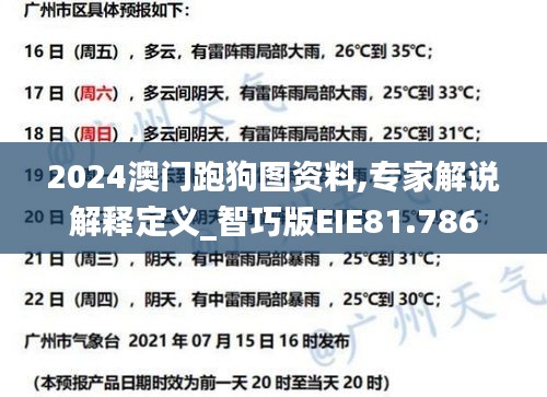 2024澳门跑狗图资料,专家解说解释定义_智巧版EIE81.786