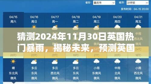揭秘未来英国暴雨趋势，预测2024年11月30日热门暴雨来袭