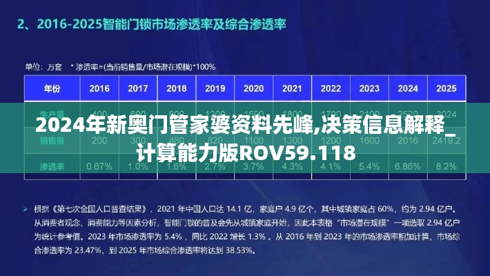2024年新奥门管家婆资料先峰,决策信息解释_计算能力版ROV59.118