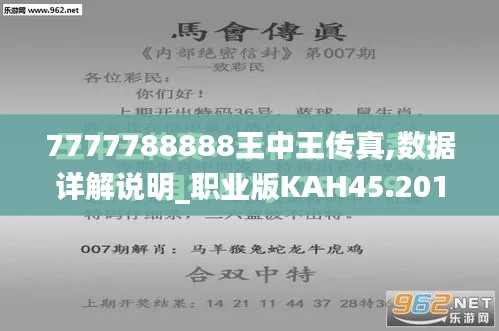7777788888王中王传真,数据详解说明_职业版KAH45.201