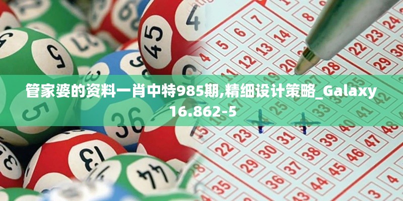 管家婆的资料一肖中特985期,精细设计策略_Galaxy16.862-5