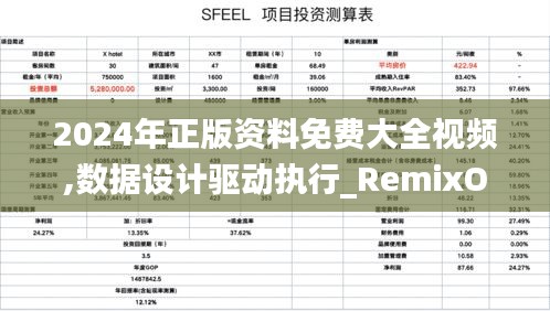 2024年正版资料免费大全视频,数据设计驱动执行_RemixOS78.140-8