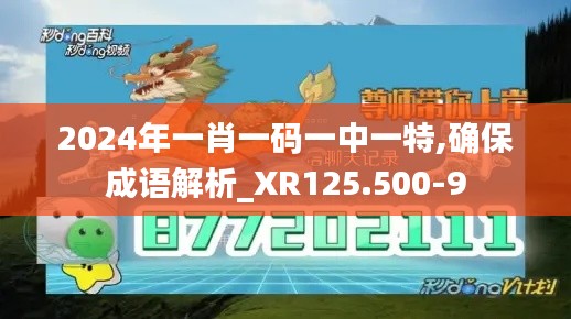 2024年一肖一码一中一特,确保成语解析_XR125.500-9