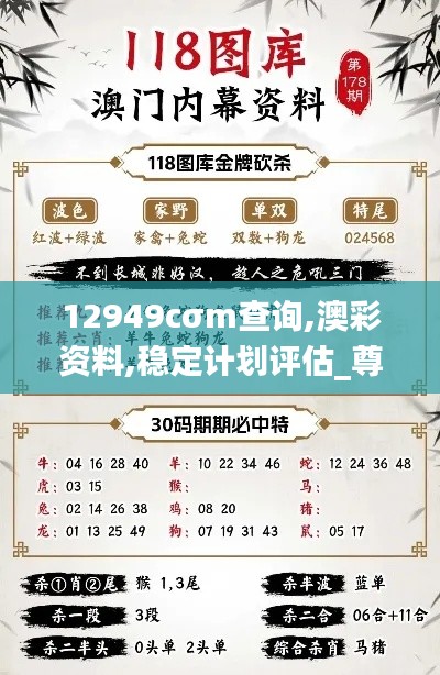 12949cσm查询,澳彩资料,稳定计划评估_尊享款18.222-6