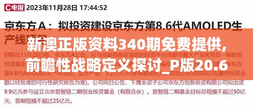 新澳正版资料340期免费提供,前瞻性战略定义探讨_P版20.611-3