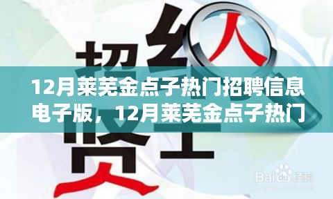 12月莱芜金点子热门招聘信息电子版及其多元观点探析