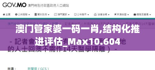 澳门管家婆一码一肖,结构化推进评估_Max10.604