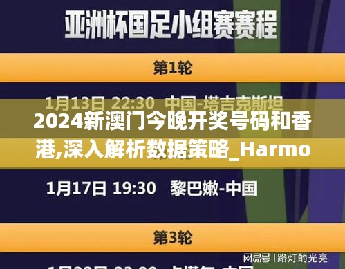 2024新澳门今晚开奖号码和香港,深入解析数据策略_Harmony1.917