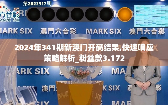 2024年341期新澳门开码结果,快速响应策略解析_粉丝款3.172