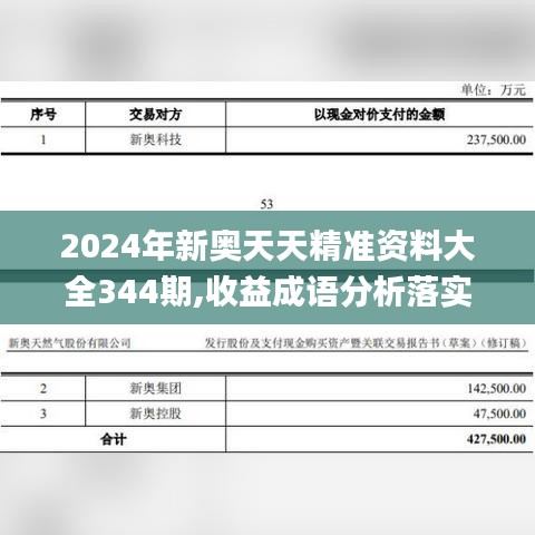 2024年新奥天天精准资料大全344期,收益成语分析落实_试用版6.354