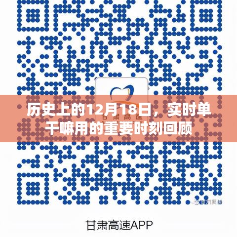 历史上的重要时刻回顾，12月18日的实时单干嘛用途径回顾
