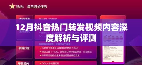 抖音热门转发视频内容深度解析与评测（12月版）