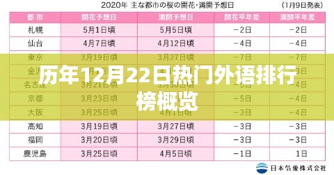 历年12月22日外语排行榜概览，热门语言趋势解析