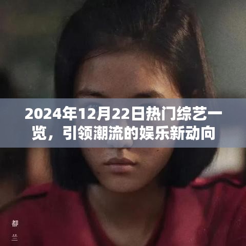 引领潮流娱乐新动向，2024年热门综艺一览