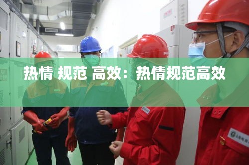 热情 规范 高效：热情规范高效 