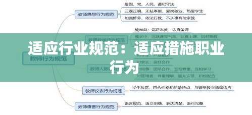 适应行业规范：适应措施职业行为 