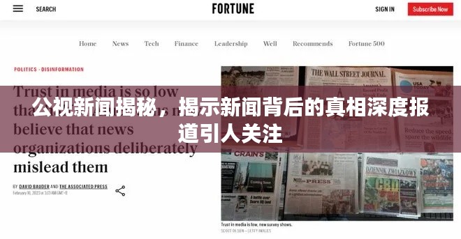公视新闻揭秘，揭示新闻背后的真相深度报道引人关注