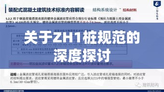 关于ZH1桩规范的深度探讨