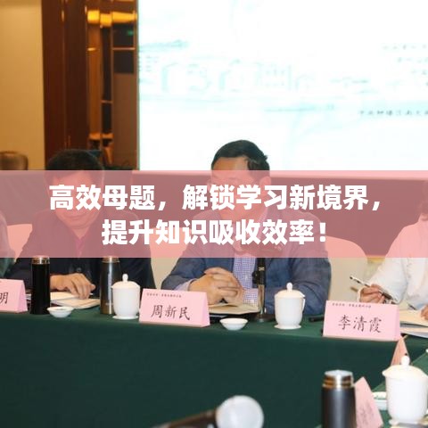 高效母题，解锁学习新境界，提升知识吸收效率！