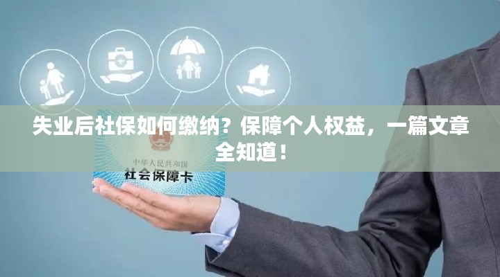 失业后社保如何缴纳？保障个人权益，一篇文章全知道！