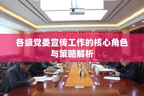 各级党委宣传工作的核心角色与策略解析