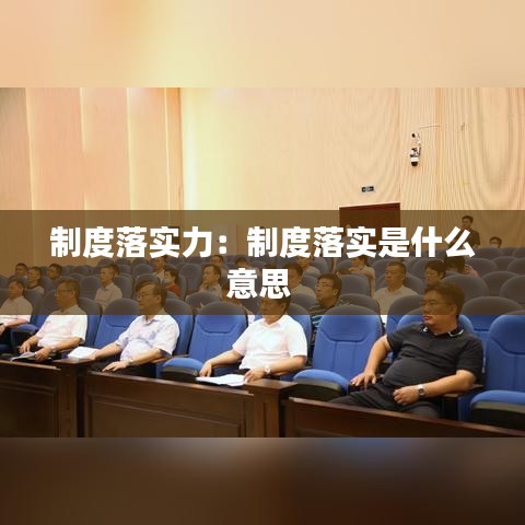 制度落实力：制度落实是什么意思 