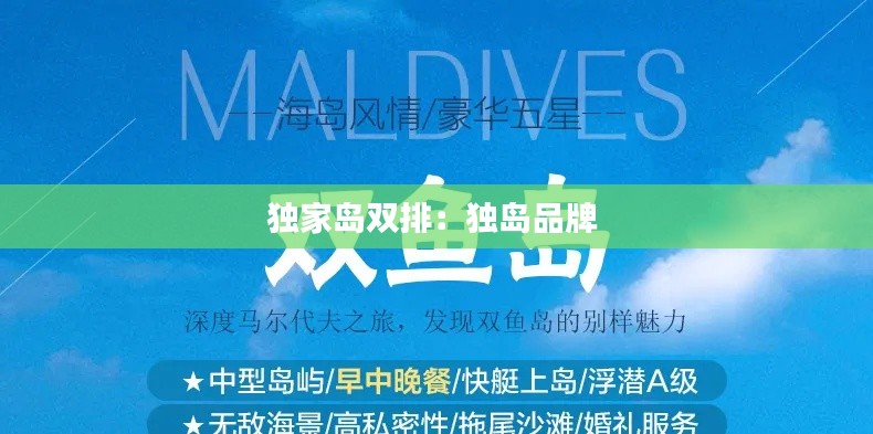 独家岛双排：独岛品牌 