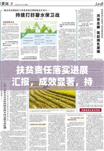 扶贫责任落实进展汇报，成效显著，持续推进