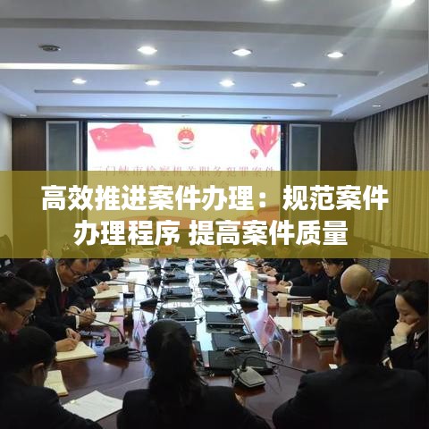 高效推进案件办理：规范案件办理程序 提高案件质量 