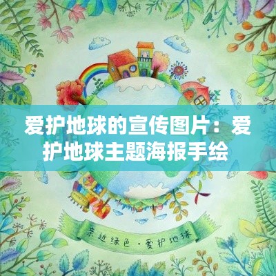 爱护地球的宣传图片：爱护地球主题海报手绘 