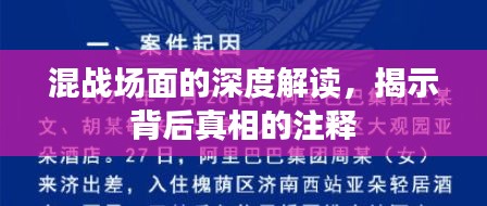 混战场面的深度解读，揭示背后真相的注释