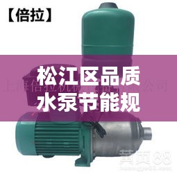 松江区品质水泵节能规范：水泵节能技术 