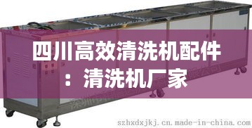 四川高效清洗机配件：清洗机厂家 