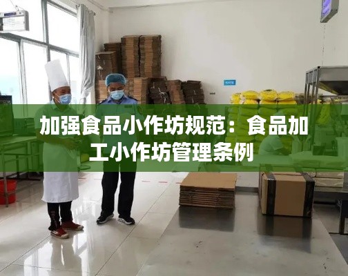 加强食品小作坊规范：食品加工小作坊管理条例 