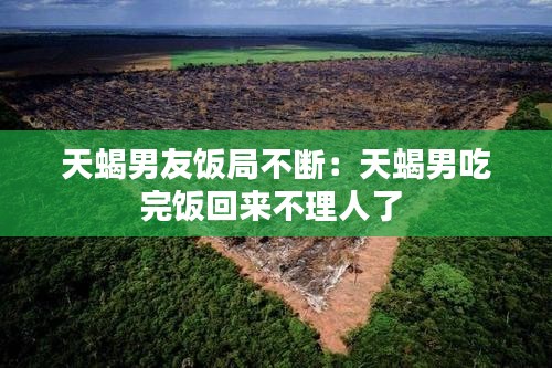 天蝎男友饭局不断：天蝎男吃完饭回来不理人了 