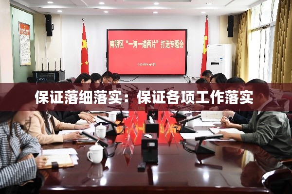 保证落细落实：保证各项工作落实 