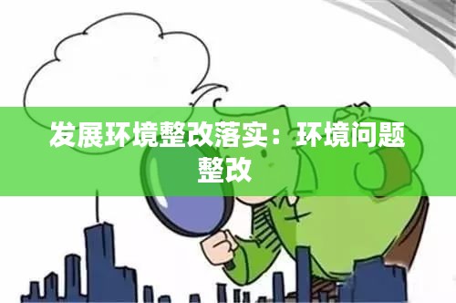 发展环境整改落实：环境问题整改 