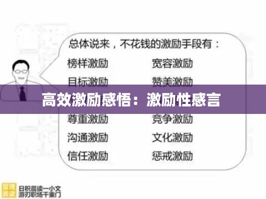 高效激励感悟：激励性感言 