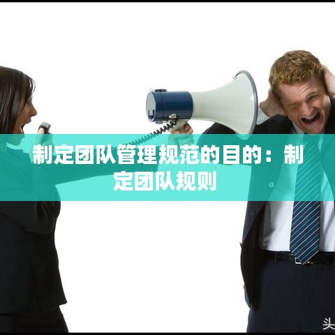 制定团队管理规范的目的：制定团队规则 