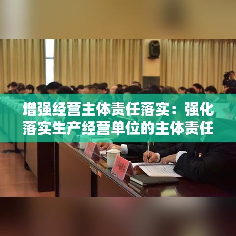 增强经营主体责任落实：强化落实生产经营单位的主体责任建立 