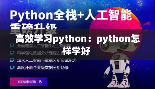 高效学习python：python怎样学好 