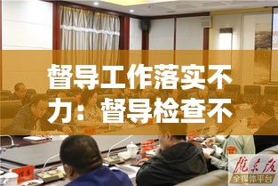 督导工作落实不力：督导检查不够深入 
