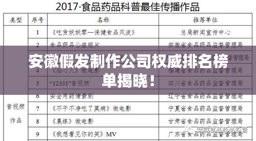 安徽假发制作公司权威排名榜单揭晓！