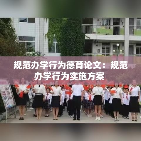 规范办学行为德育论文：规范办学行为实施方案 