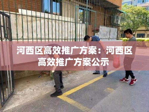 河西区高效推广方案：河西区高效推广方案公示 