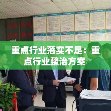 重点行业落实不足：重点行业整治方案 