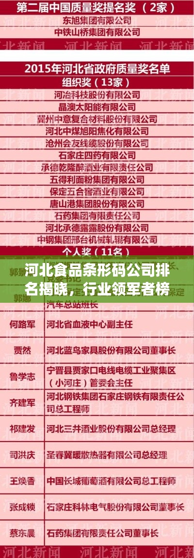 河北食品条形码公司排名揭晓，行业领军者榜单出炉！