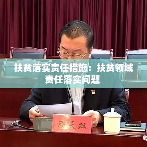 扶贫落实责任措施：扶贫领域责任落实问题 