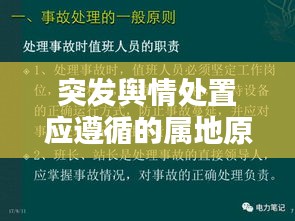 突发舆情处置应遵循的属地原则深度解析